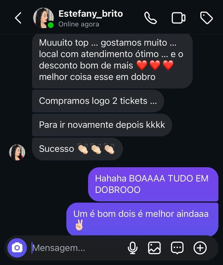 Depoimento de Estefany Brito — Pelotas em Dobro